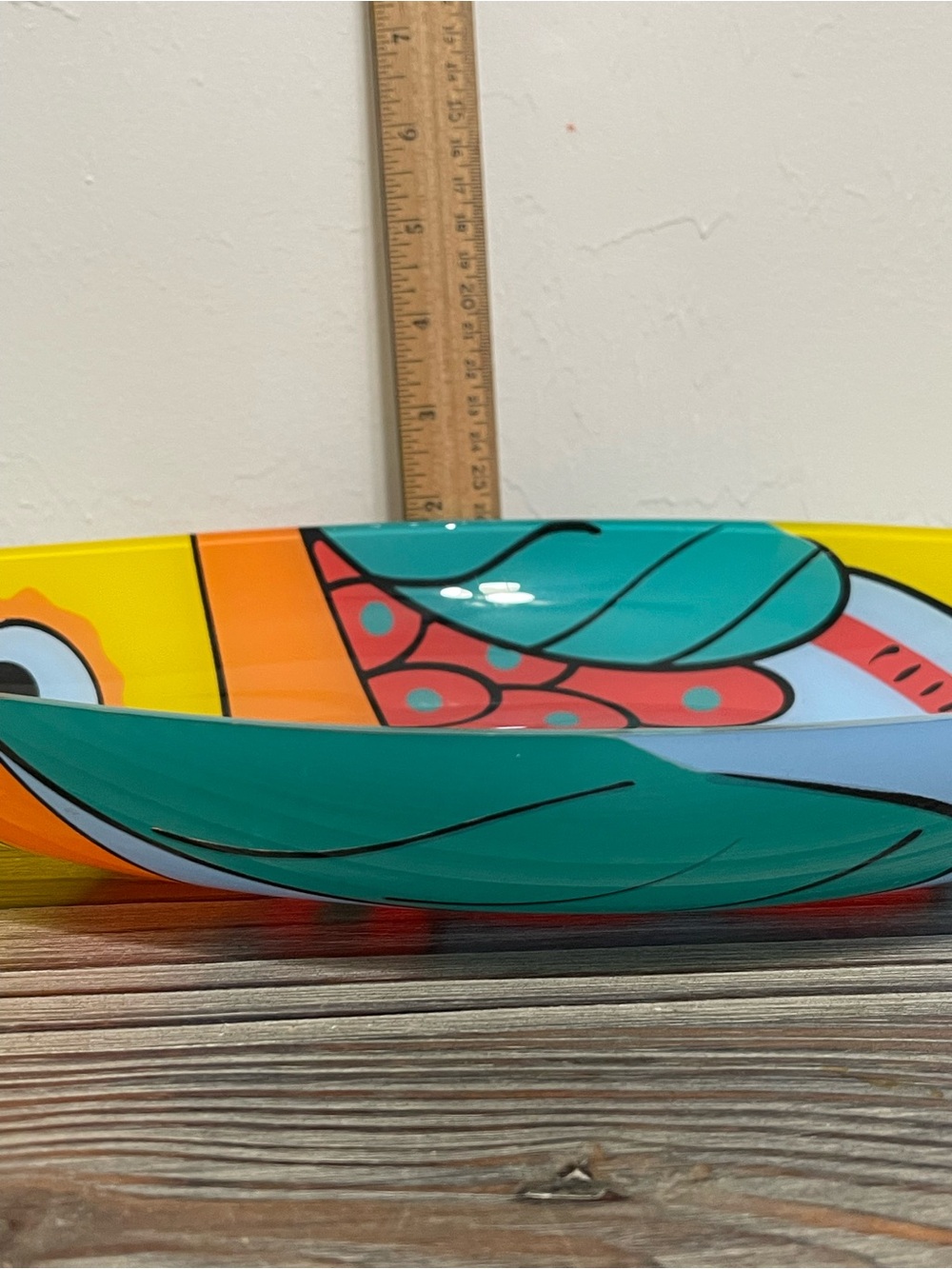 Colorful Fish Shaped Chip0 & Dip Bowl Servewear Party Coastal Fun Lightweight - Picture 10 of 11